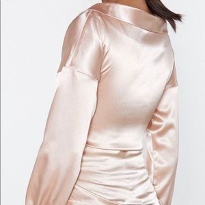 Nasty Gal Tops - NWT Nasty Gal satin corset top in nude Nasty Gal Tops - NWT Nasty Gal satin corset top in nude